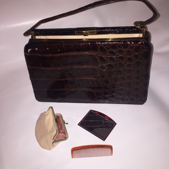 Vintage Bellestone authentic GENUINE crocodile bag. - Picture 2 of 8